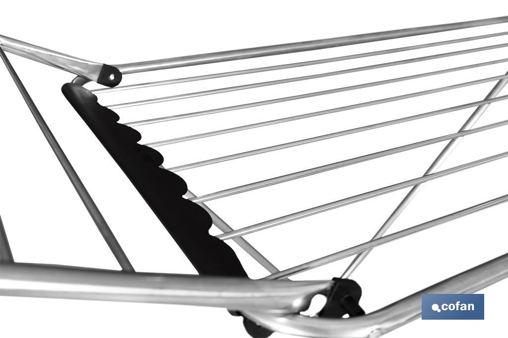TENDEDERO SUELO CON ALAS PLEGABLES ACERO INOXIDABLE 18 m