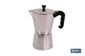 CAFETERA ITALIANA DE ALUMINIO PARA INDUCCIÓN 12 TAZAS