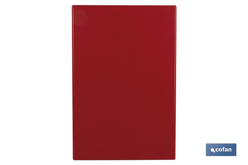 TABLA CORTE ROJO 50X30X1.5cm MODELO BRESA