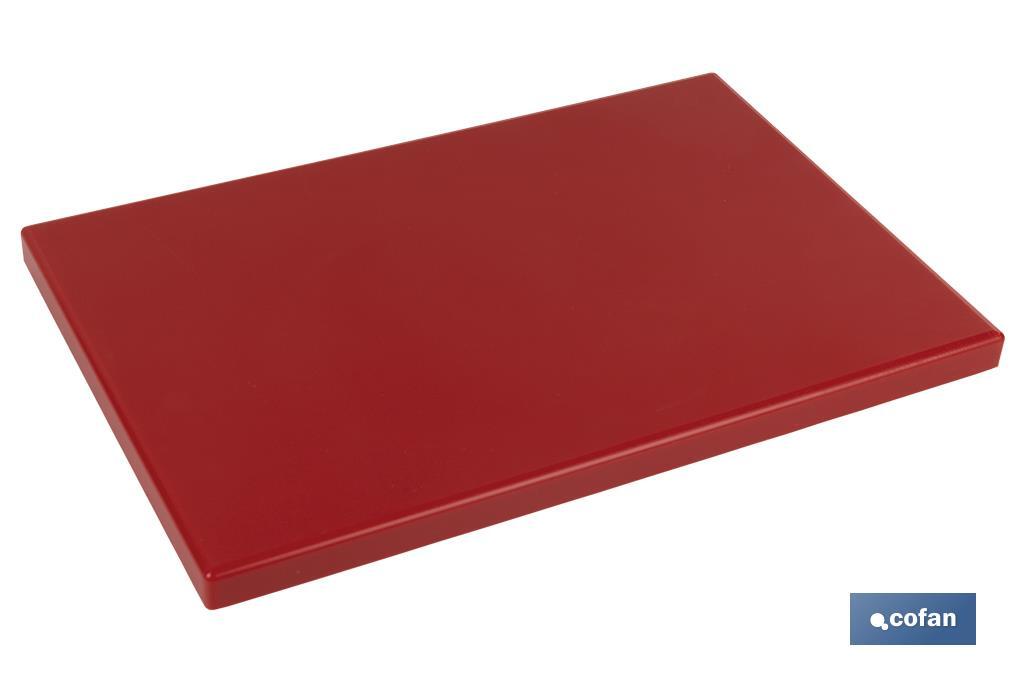 TABLA CORTE ROJO 50X30X1.5cm MODELO BRESA
