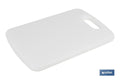 TABLA CORTE CON ASA BLANCO 30x20x1,5 cm. MODELO CHIPS