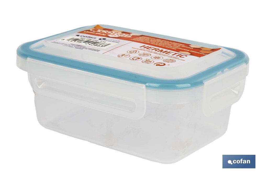 FIAMBRERA AZUL RECTANGULAR CON JUNTA BI-MATERIA MODELO YUBA 1,4 L