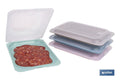 PACK DE 4 PORTAEMBUTIDOS APILABLES CREMA, AZUL, VERDE, NUDE 25 X 17 X 3 CM