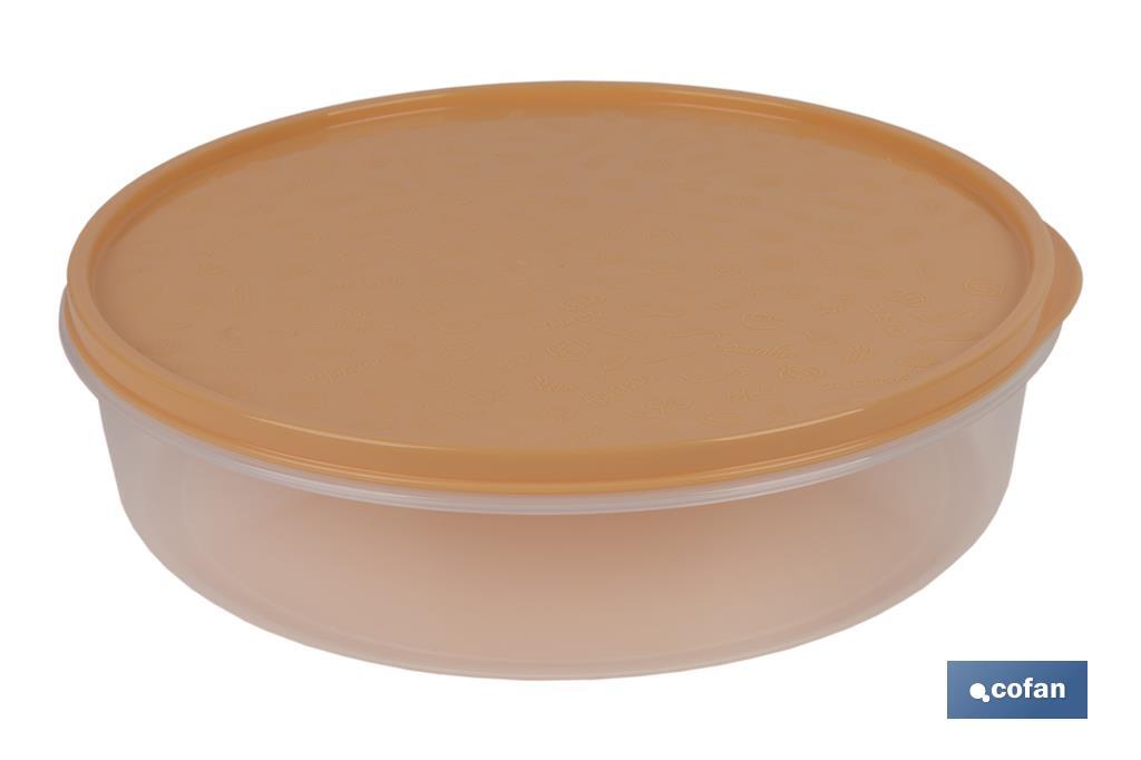 FIAMBRERA TORTILLA REDONDA NARANJA 24.5X6.5cm