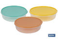 FIAMBRERA TORTILLA REDONDA NARANJA 24.5X6.5cm venta unitaria