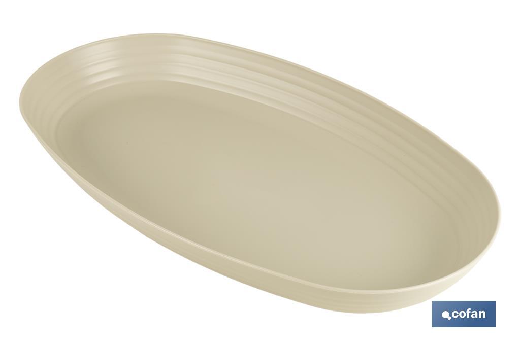 FUENTE OVALADA BEIS 39 x22x 4,5 cm MODELO NARA 2000ml
