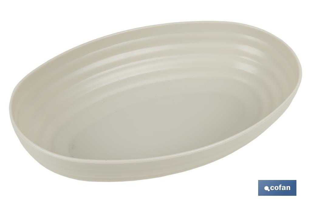 FUENTE OVALADA VERDE AGUA 24X16X5.5cm MODELO NARA 1080ml venta unitaria