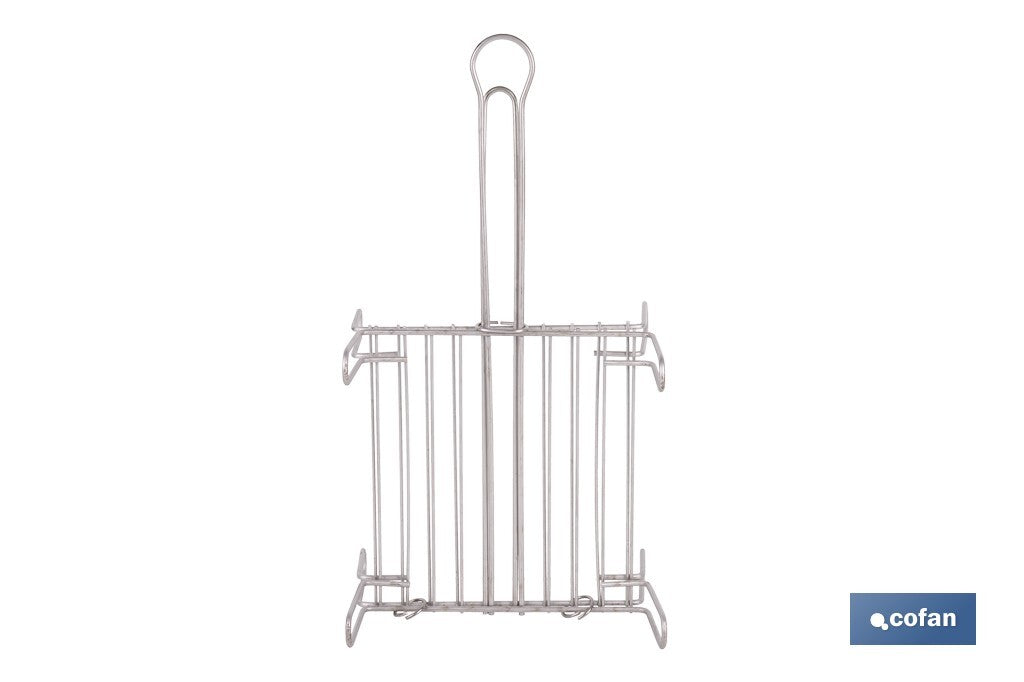 PARRILLA DOBLE INOX 450X 450MM
