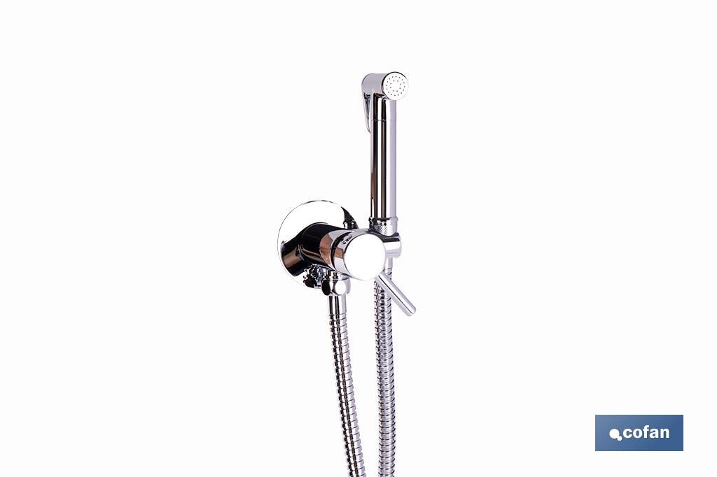 DUCHA HIGIÉNICA PARA INODORO AGUA FRÍA Y CALIENTE COLOR INOX 13 X 7,5 X 10 CM