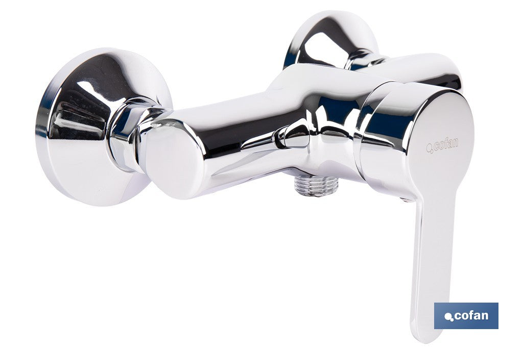 SET DE GRIFO MONOMANDO DUCHA CON SOPORTE FLEXO MANGO GAMA ÉVIAN 40 MM