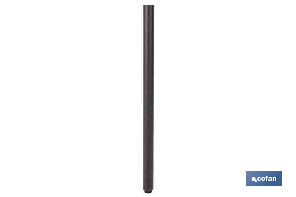 TUBO ALARGADOR DE DUCHA NEGRO M18 Ø24 400 MM