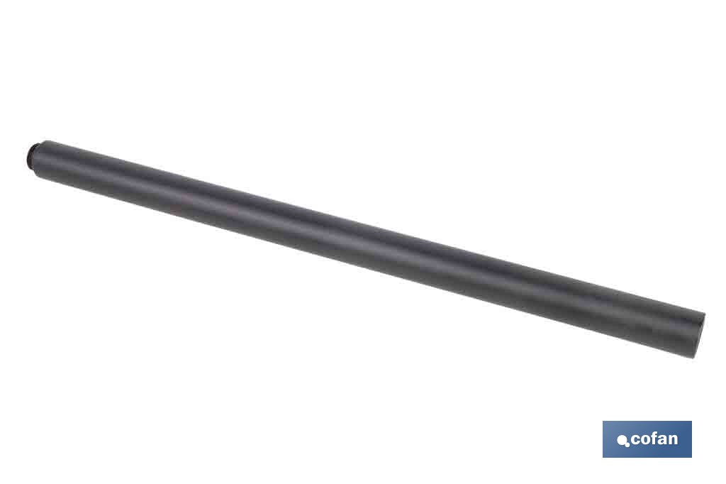 TUBO ALARGADOR DE DUCHA NEGRO M18 Ø24 400 MM