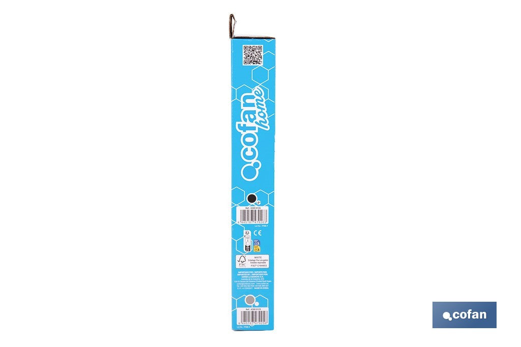 TOALLERO NEGRO MATE PARA MUEBLE DE 36 CM