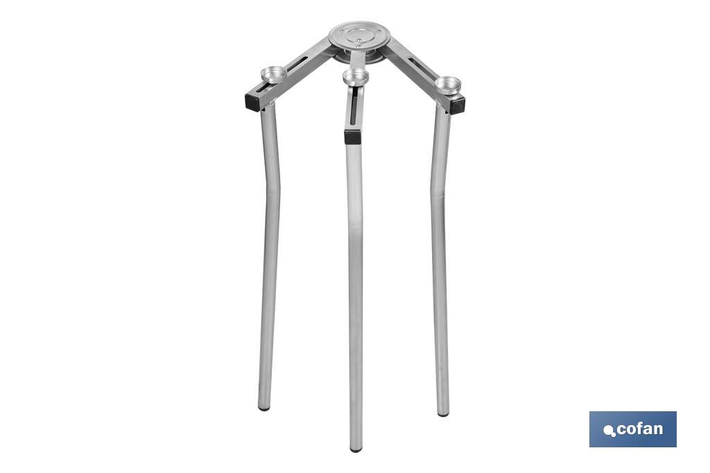 TRÍPODE REGULABLE PARA QUEMADOR ALTURA 70 CM