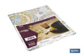 MANTEL ANTIMANCHAS MOSAICO CALIDO 1,40 X 2,50