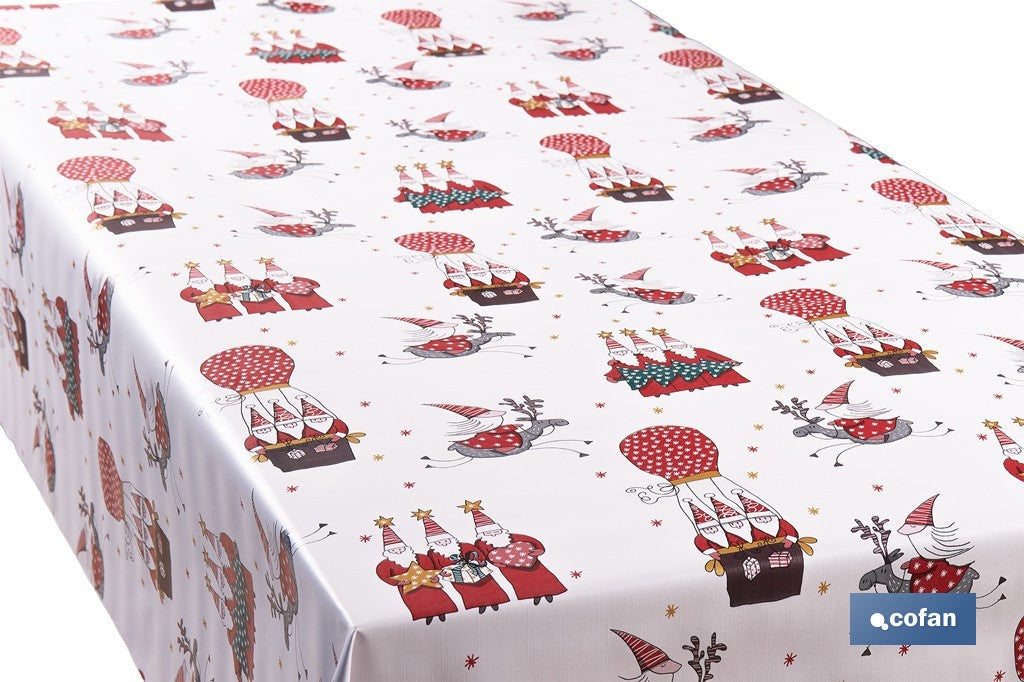 ROLLO DE HULE DISEÑO RENOS DE NAVIDAD 1,40 X 20 M