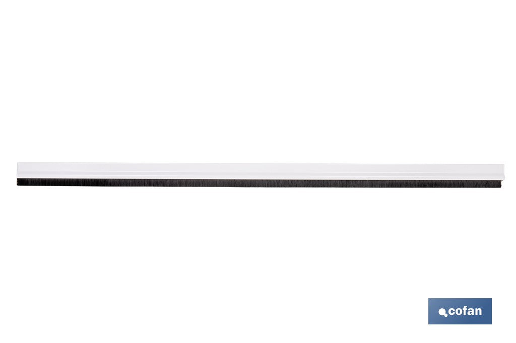 BURLETE BLANCO ADHESIVO DE ALUMINIO CON CEPILLO 92 CM