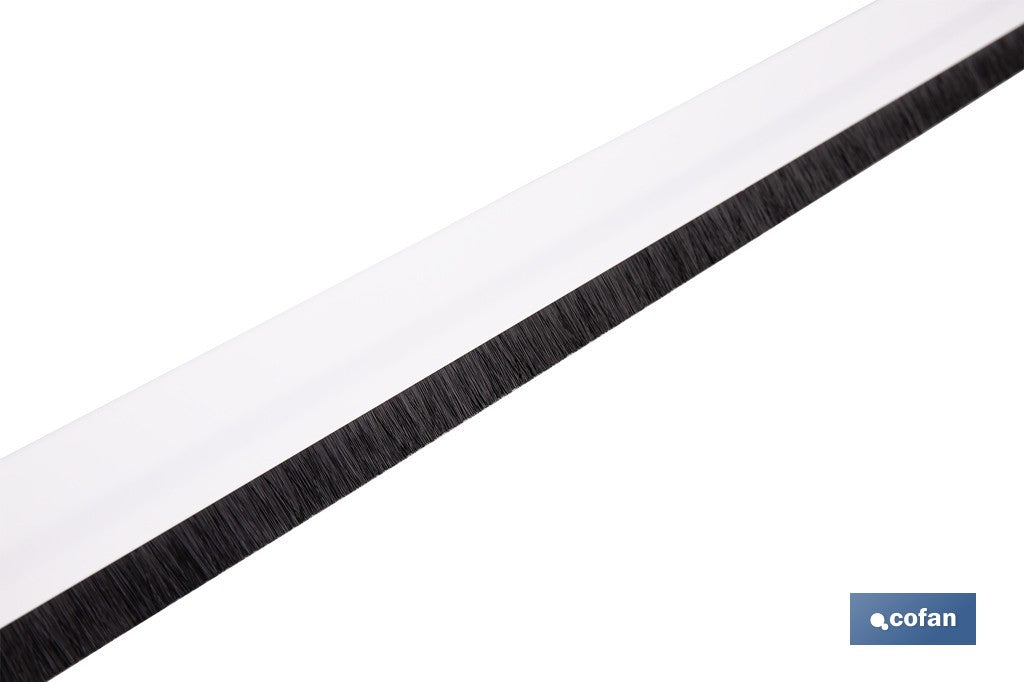 BURLETE BLANCO ADHESIVO DE ALUMINIO CON CEPILLO 92 CM