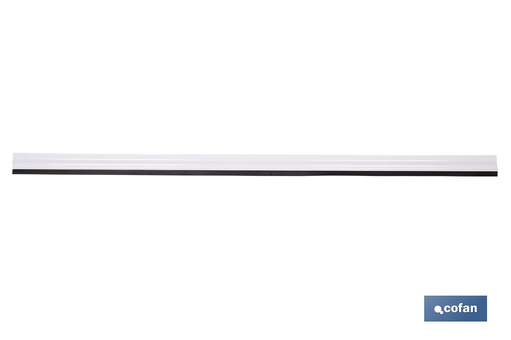 BURLETE BLANCO ADHESIVO DE ALUMINIO CON LABIO 1,05 M