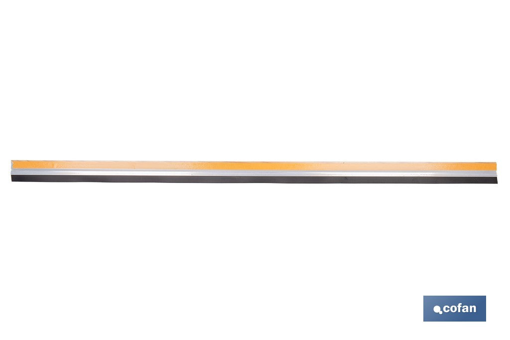 BURLETE ROBLE ADHESIVO DE ALUMINIO CON LABIO 1,05 M
