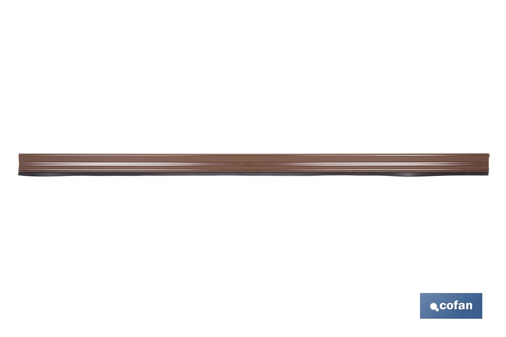 BURLETE MARRÓN BASCULANTE DE ALUMINIO PARA INTERIOR Y EXTERIOR 93 CM