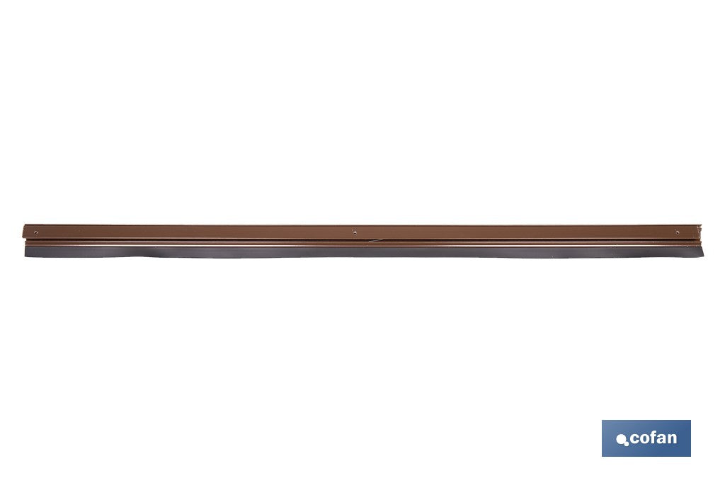 BURLETE MARRÓN BASCULANTE DE ALUMINIO PARA INTERIOR Y EXTERIOR 93 CM