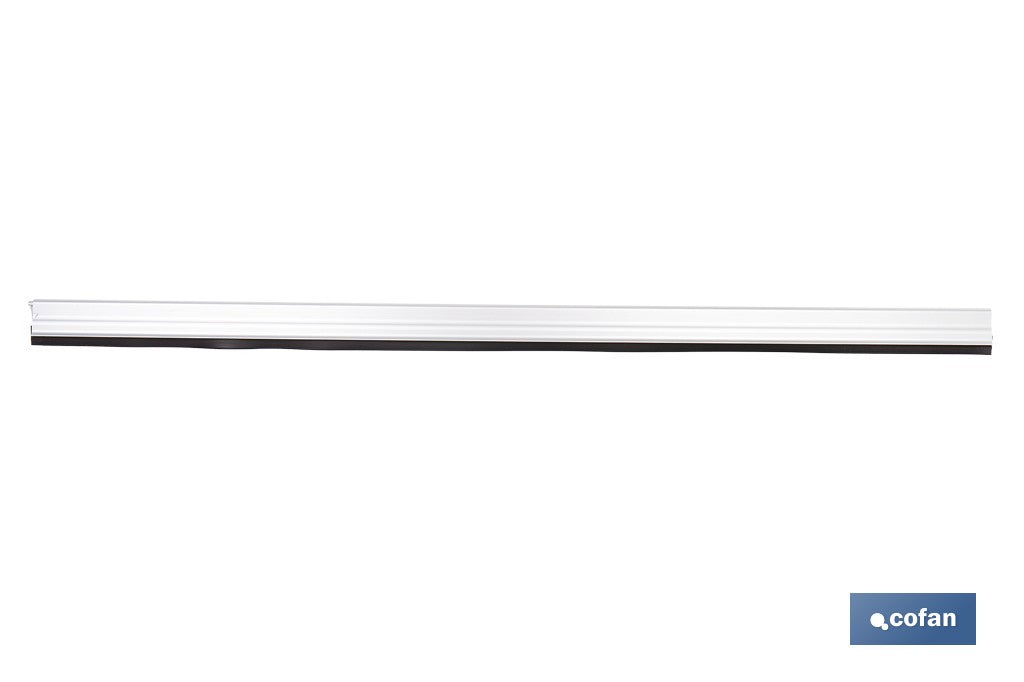 BURLETE GRIS BASCULANTE DE ALUMINIO PARA INTERIOR Y EXTERIOR 93 CM