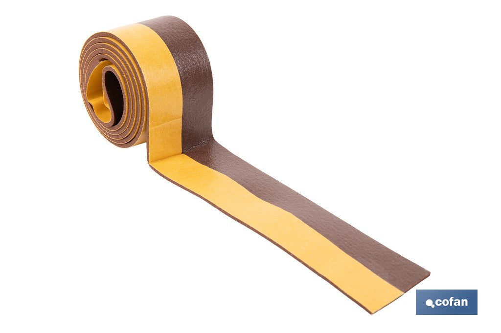 BURLETE MARRÓN DE PVC EXPANDIDO BAJO PUERTA 100 CM
