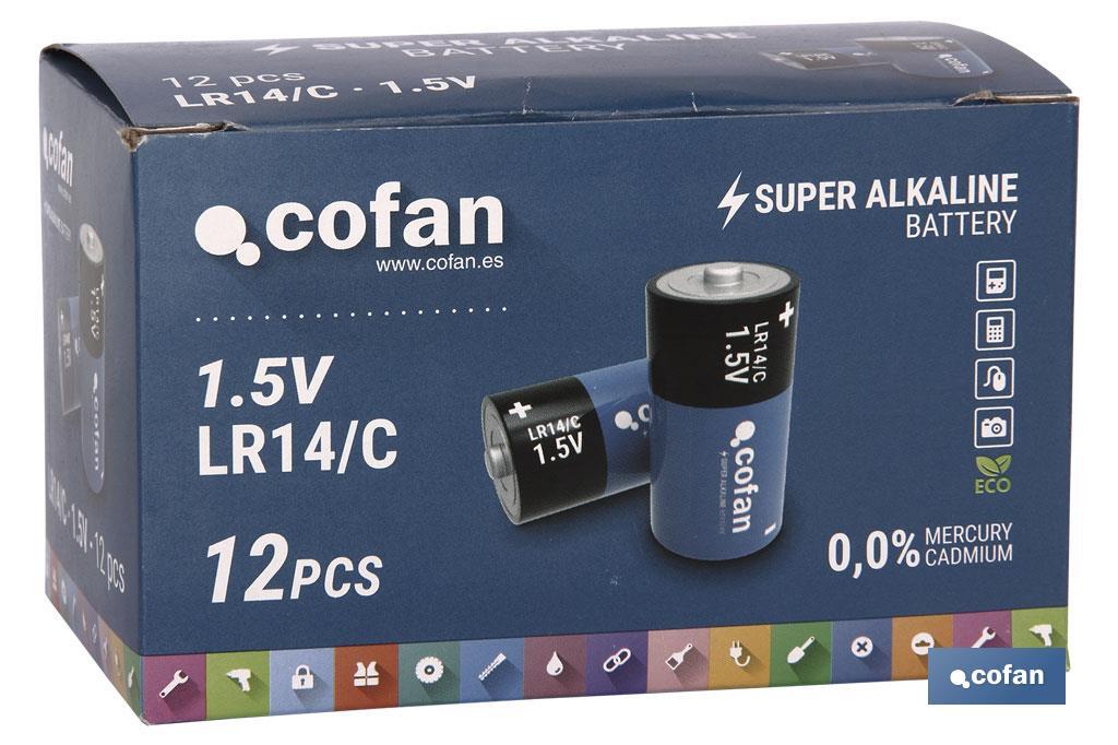 BLÍSTER DE 2 PILAS ALCALINAS LR14/C VENTA UNITARIA