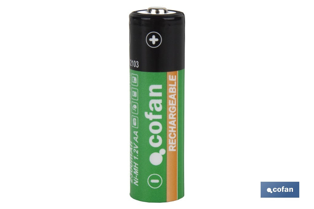 BLISTER 4 PILAS RECARGABLES AA 2300mAh VENTA UNITARIA