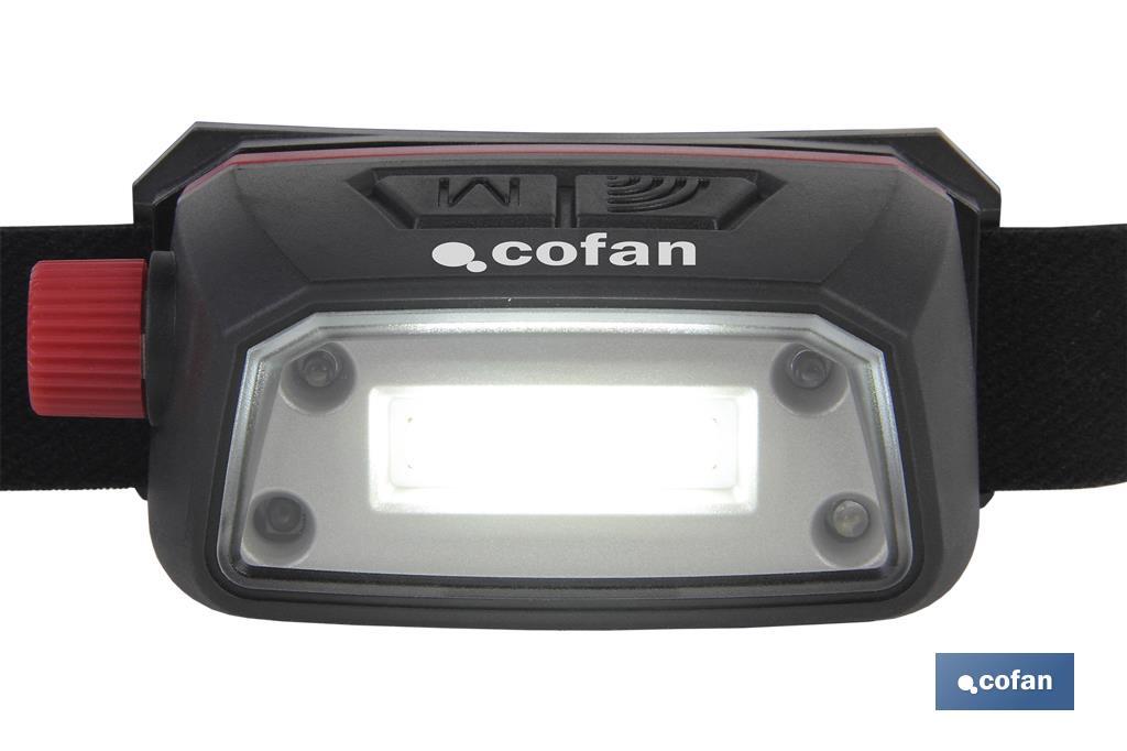LINTERNA COB LED DE CABEZA 5 W 6500 K USB