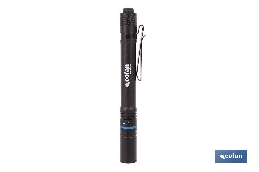 LINTERNA LED HIGH-POWER 300 LM EN FORMATO BOLÍGRAFO CON 3 FUNCIONES Ø16 X 152 MM