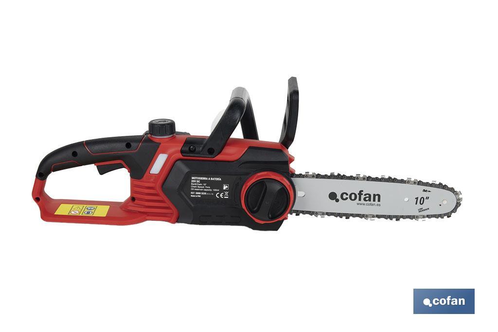 CONJUNTO MOTOSIERRA A BATERÍA 20 V + BATERÍA ADICIONAL 20 V 4.0 Ah