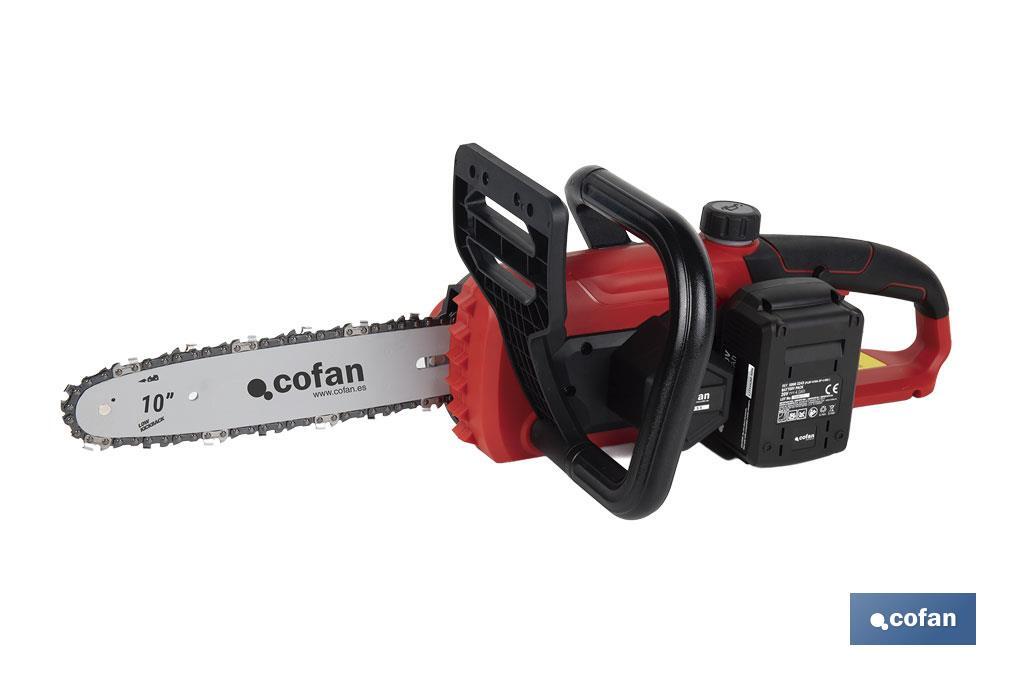 CONJUNTO MOTOSIERRA A BATERÍA 20 V + BATERÍA ADICIONAL 20 V 4.0 Ah