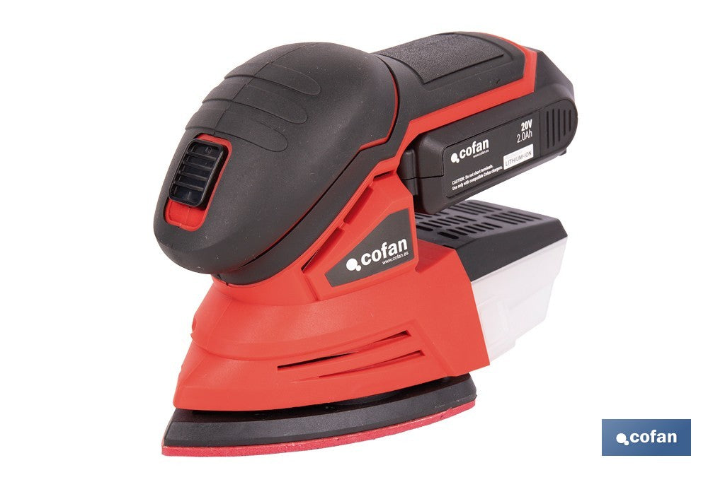 LIJADORA MOUSE A BATERÍA Li-ion 20 V 11000 RPM