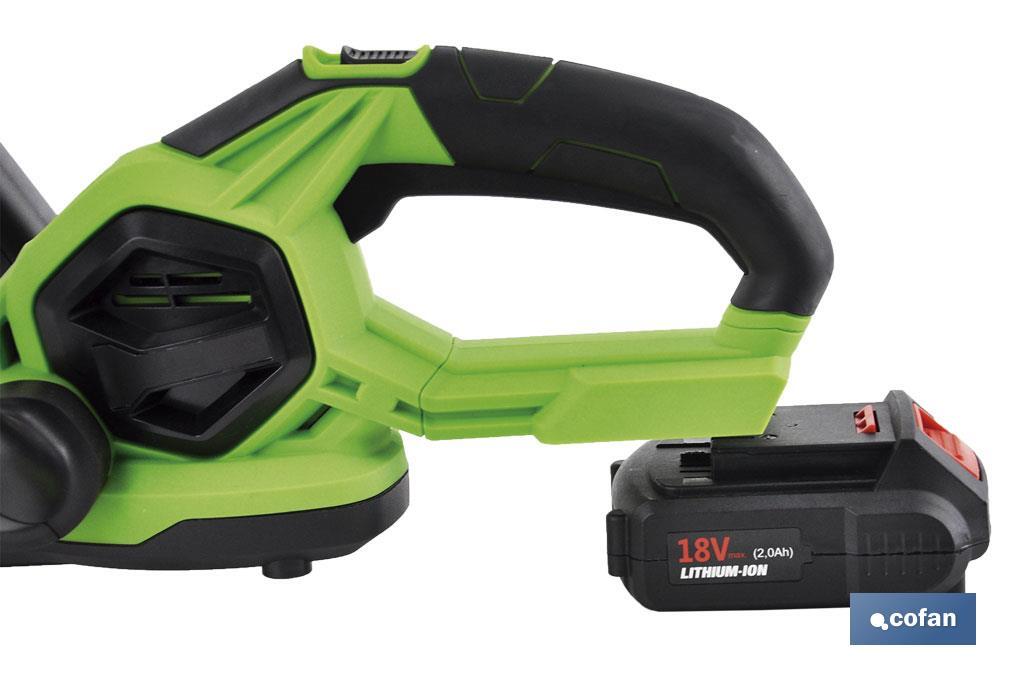 CORTASETOS ELÉCTRICO A BATERÍA Li-ion 20 V 1.100 RPM