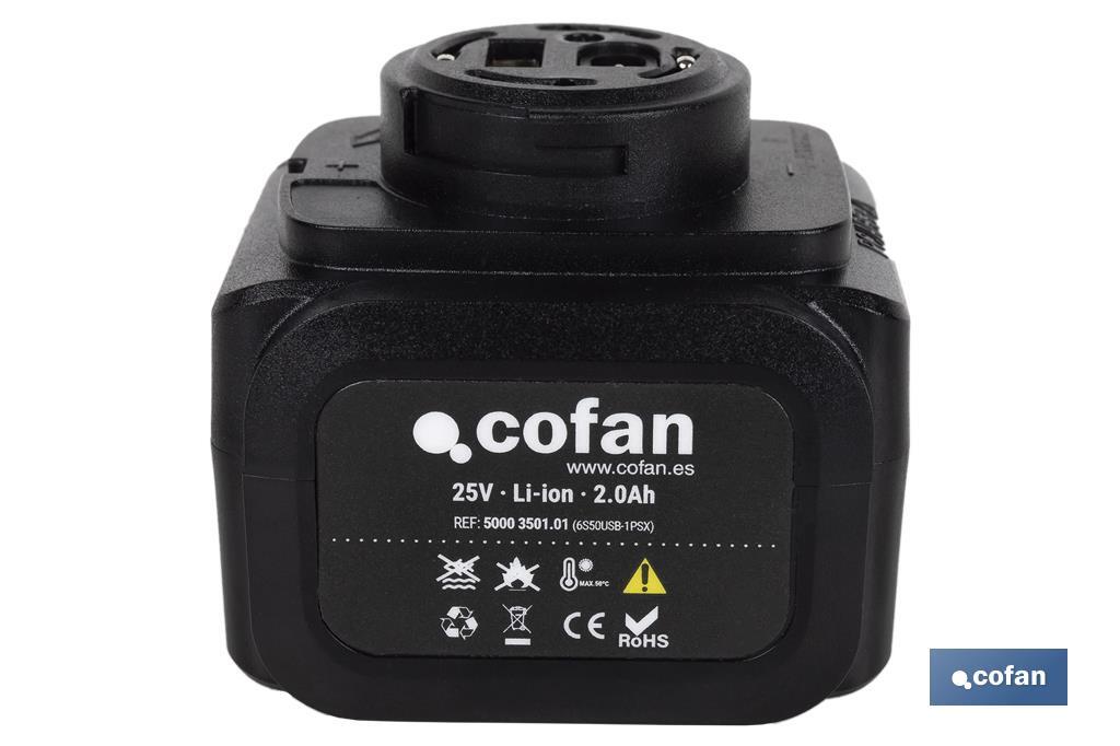 BATERÍA RECARGABLE 25V 2.0Ah TIJERAS DE PODAR