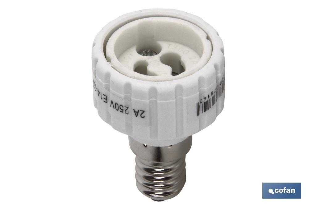 PORTALAMPARAS ADAPTADOR E27 - GU10