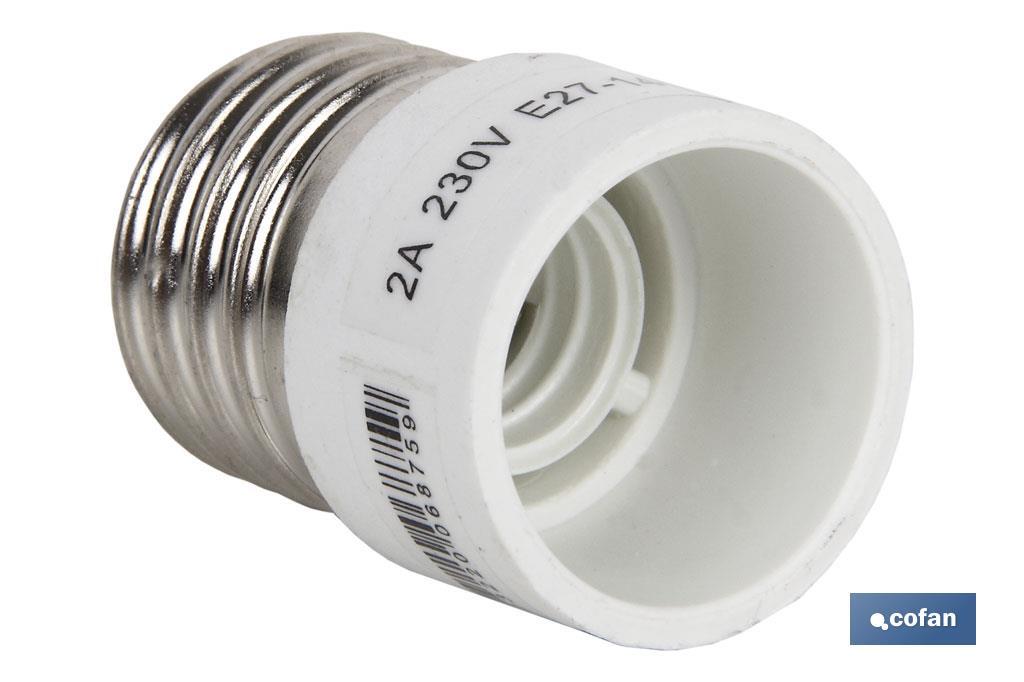 PORTALAMPARAS ADAPTADOR E27 - E14