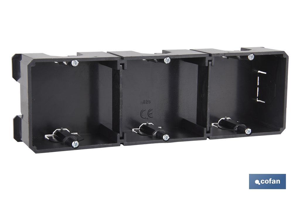 CAJA EMPOTRAR MECANISMOS 217X67X42 8 ENTRADAS TUBO Venta unitaria
