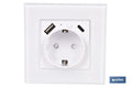 BASE ENCHUFE CON PUERTO USB Y TIPO C WIFI