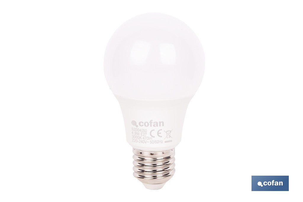BOMBILLA LED CLASSIC E27 4.9 W 470 LM 3000 K
