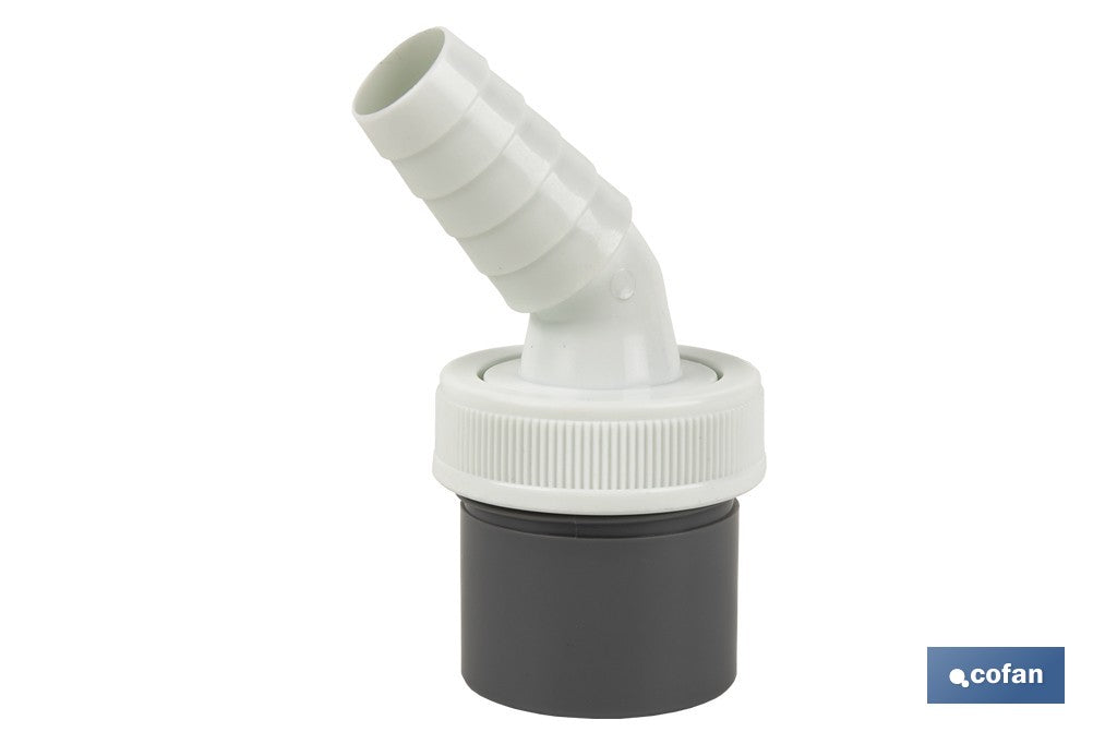 CONEXIÓN PVC Ø40 MM CON TOMA AUXILIAR PARA ELECTRODOMÉSTICOS