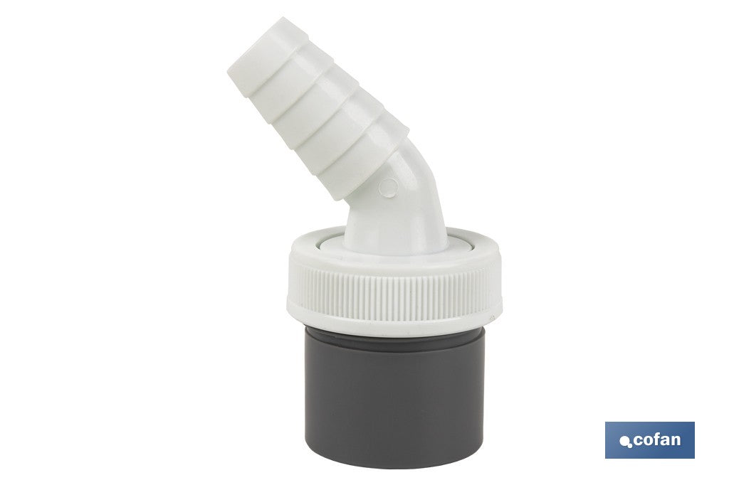 CONEXIÓN PVC Ø40 MM CON TOMA AUXILIAR PARA ELECTRODOMÉSTICOS