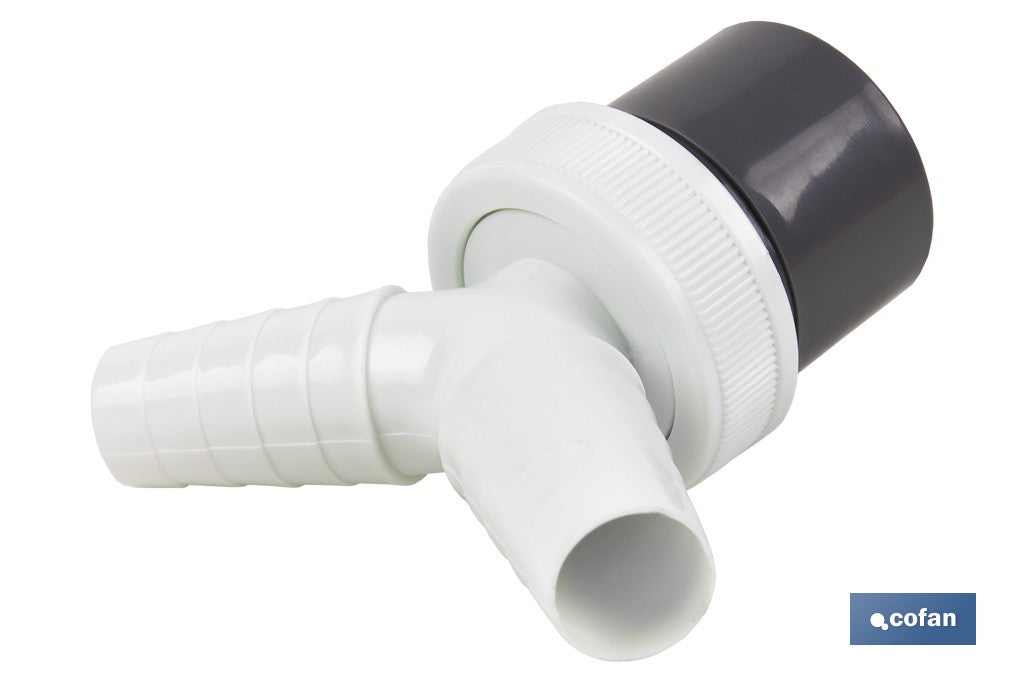 CONEXIÓN PVC Ø40 MM CON DOBLE TOMA AUXILIAR PARA ELECTRODOMÉSTICOS