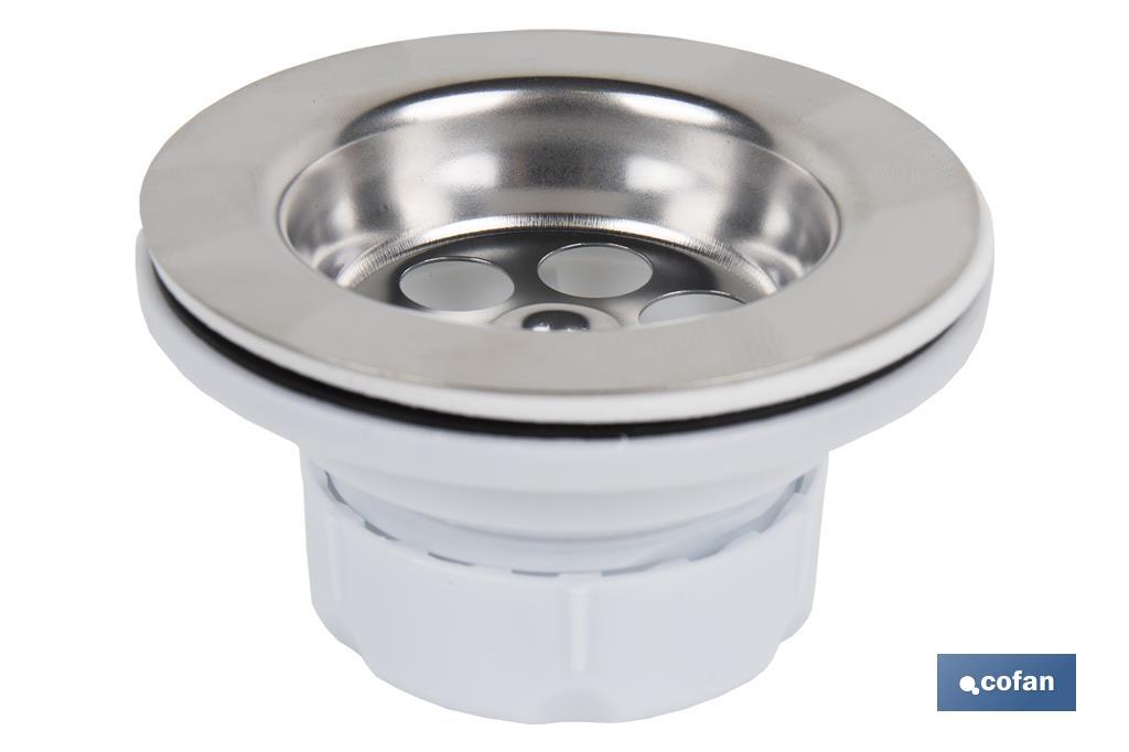VÁLVULA LAVABO-BIDÉ 1 1/4 x 70 TAPÓN METÁLICO