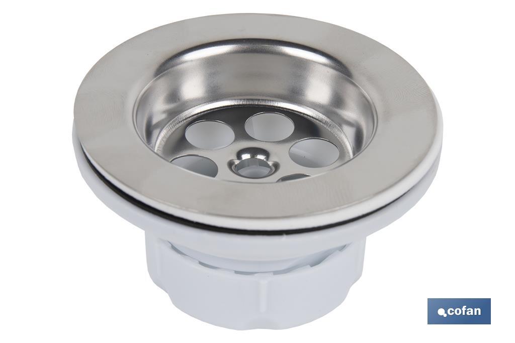 VÁLVULA LAVABO-BIDÉ 1 1/4 x 70 TAPÓN METÁLICO