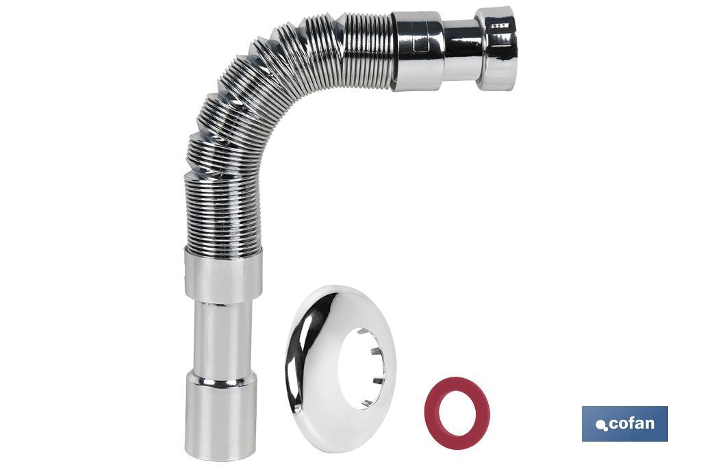 TUBO FLEXIBLE METALIZADO 1 1/4 Ø32-40 300-720 MM
