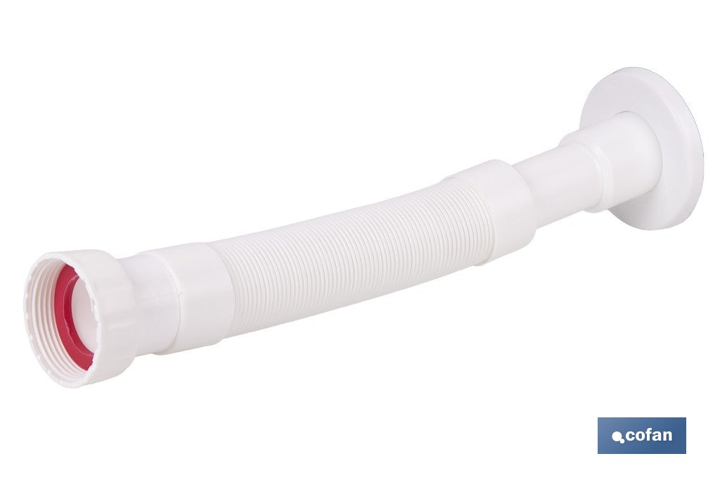 TUBO FLEXIBLE BLANCO 1 1/2 Ø32-40 300-720 MM