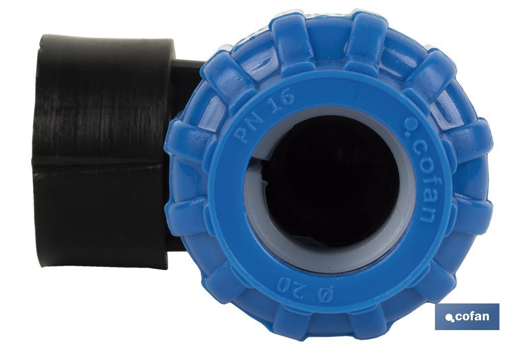 CODO 90° ROSCA HEMBRA PP PN16 63 X 2 VENTA UNITARIA